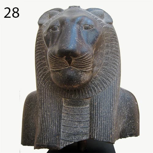 سخمت ایزدبانو با سر شیر از معبد کوم اومبو- مصر