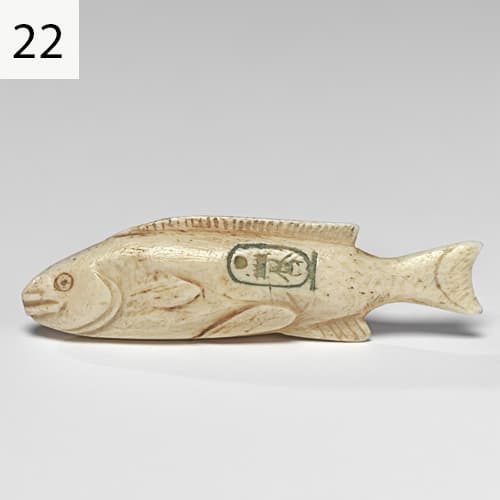 آویز عاج به شکل ماهی تیلاپیا- مصر