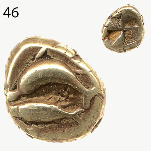 سکه با نقش ماهی- کیزکوس